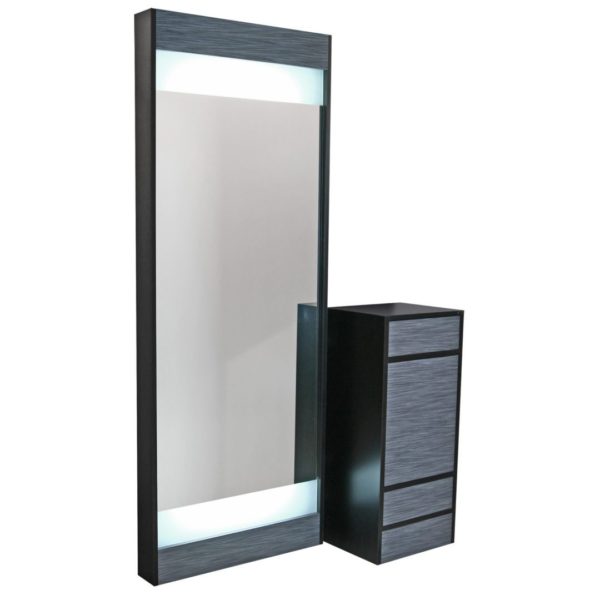 6622-18 Edge Vanity and Mirror BLACK