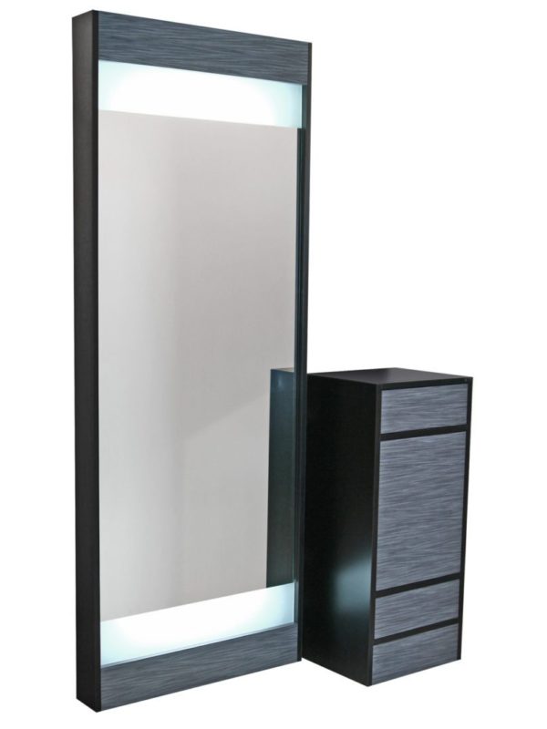 6622-18 Edge Vanity and Mirror BLACK