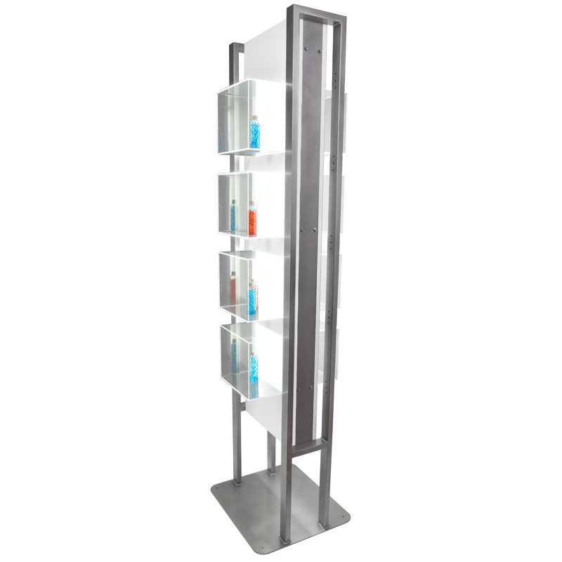 Clary Illuminated Cube Retail Display