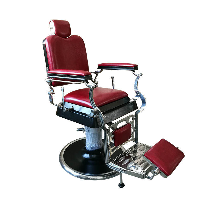 AR-183 Vintage Barber Chair In RED